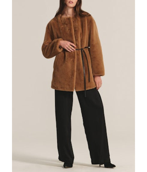 Marmont Faux Fur Jacket - Camel